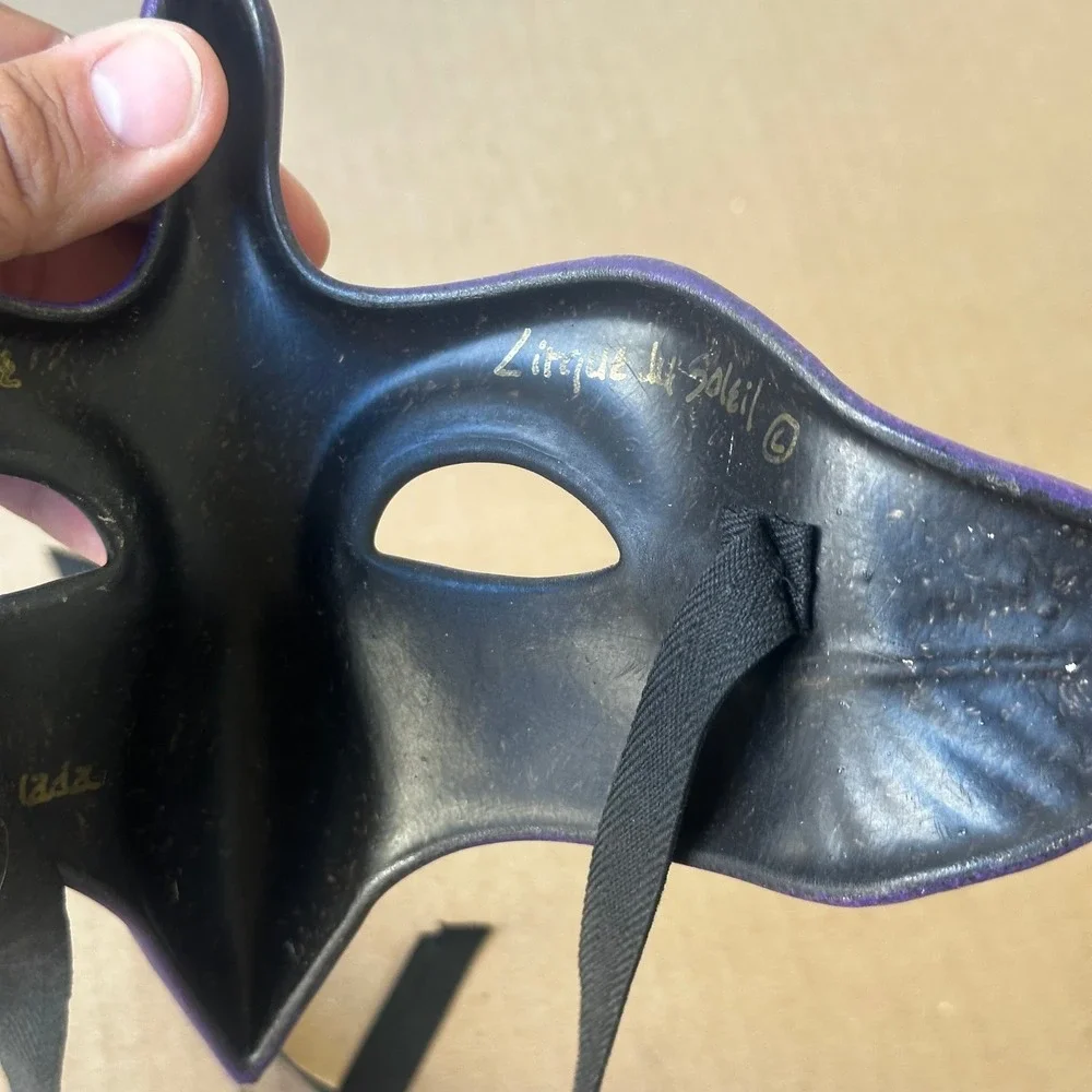 Cirque du Soleil Purple Masquerade Mask 